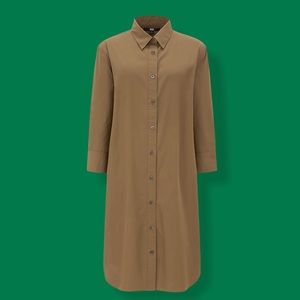 Uniqlo 3/4 sleeve shirt dress